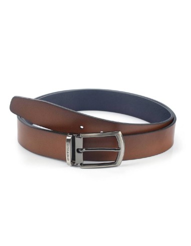 light brown leather belt B-TRIM-CUERO