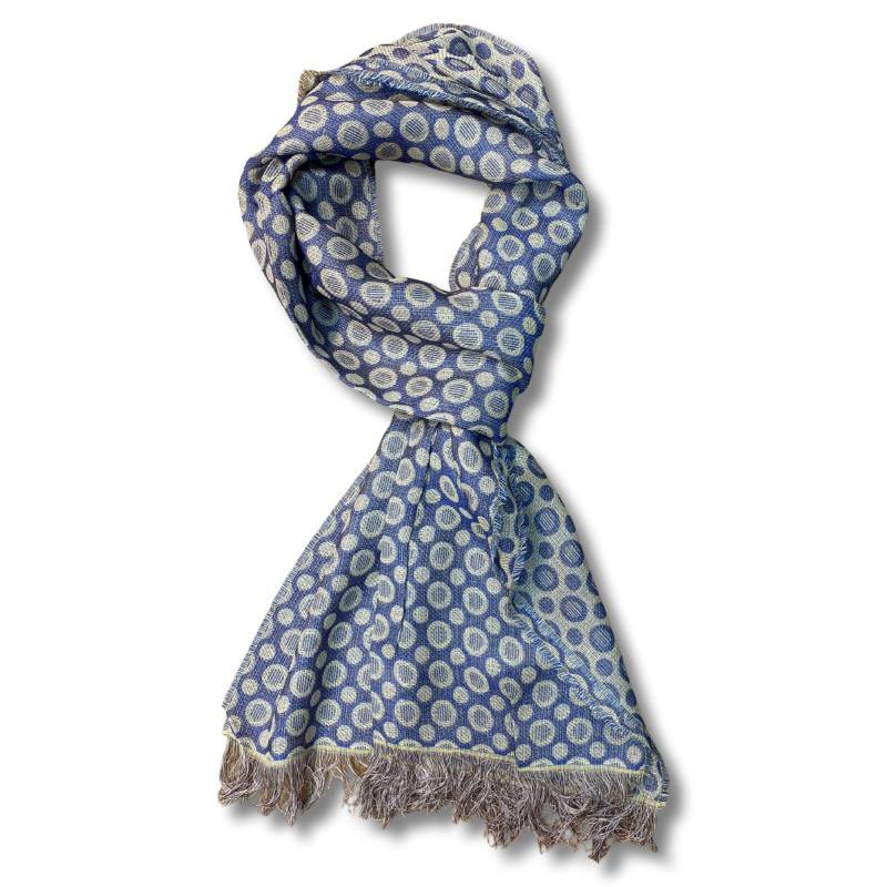 Foulard pour femme impression bleu BUF-1422-NAVY