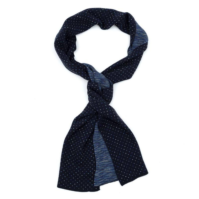 blue solid color men's scarf BUF-MARSELLA-BLUE