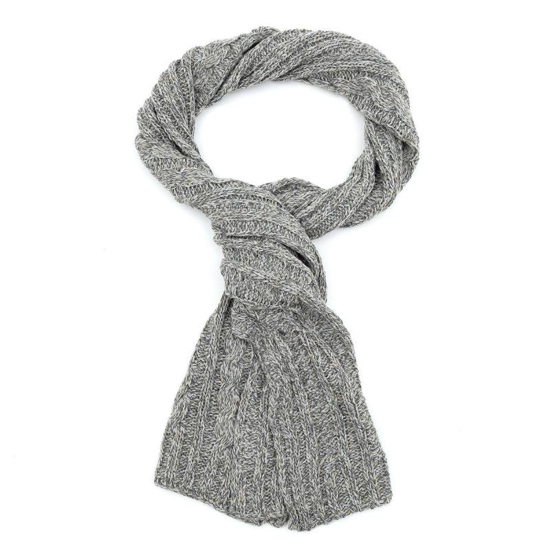 Bufanda para hombre liso acabado a mano color gris BUF-PRAGA-GRIS