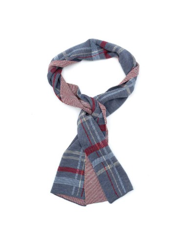 blue solid color men's scarf BUF-YORK-AZUL