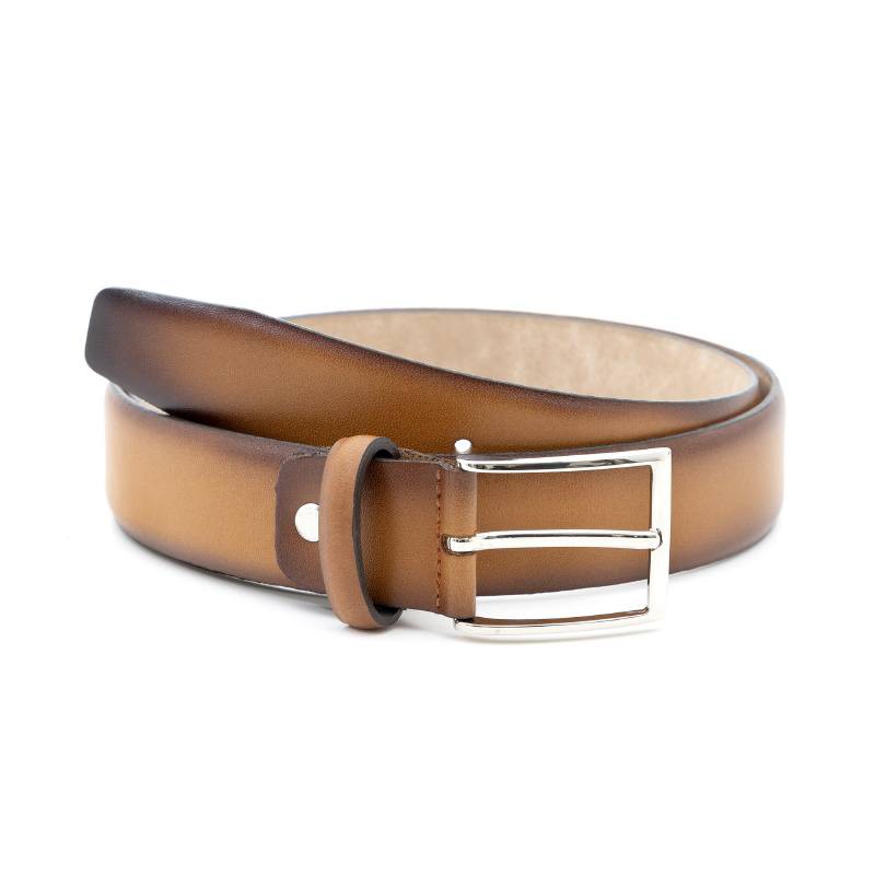 brown leather belt B-VANITAG-CASTAGNA