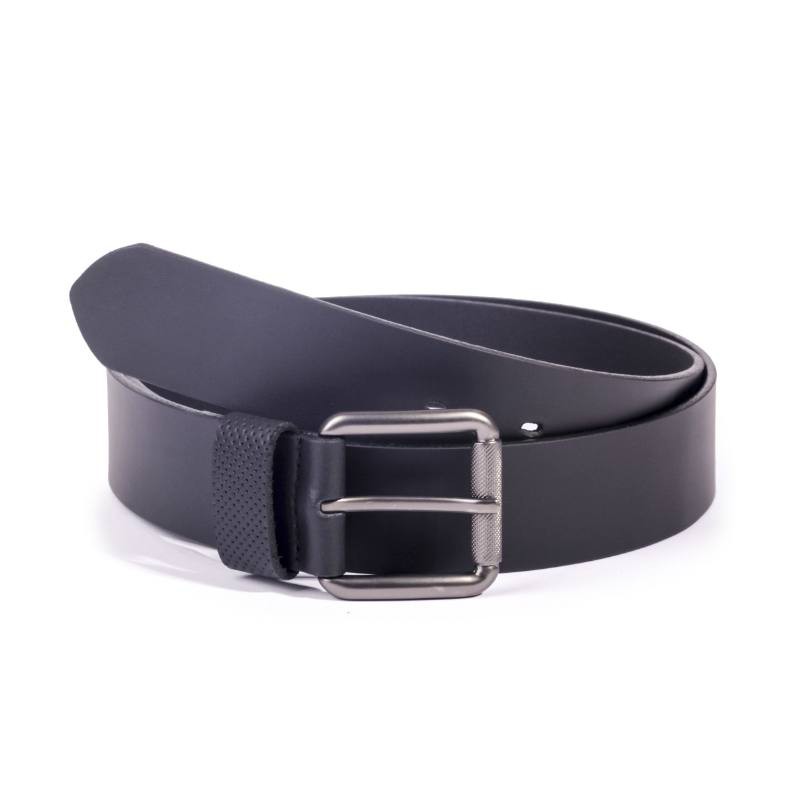 black leather belt B-VAROMAGE-NEGRO