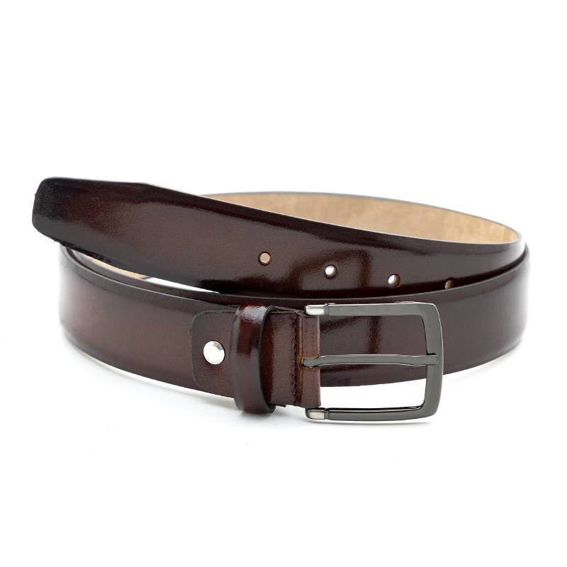 light brown leather belt B-VEVENKO-CUERO