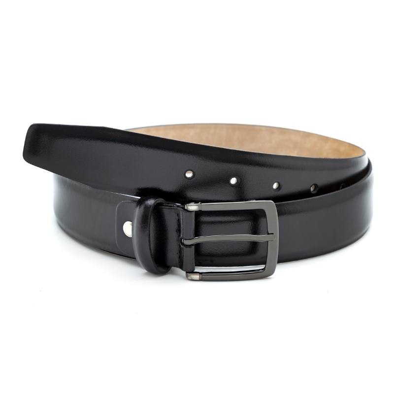 Ceinture en cuir noir B-VEVENKO-NEGRO