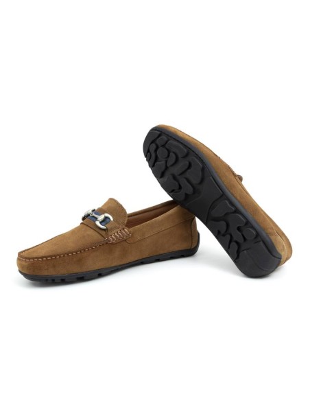 Light Brown suede moccasin