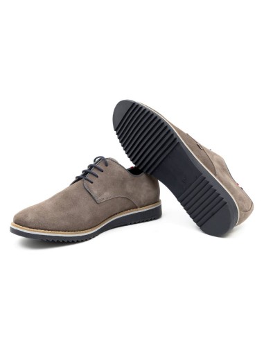 Derby de ante liso color gris