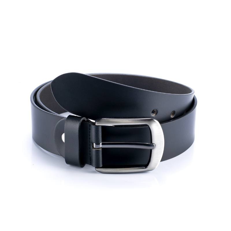 black leather belt B-VOLTAIRE-NEGRO