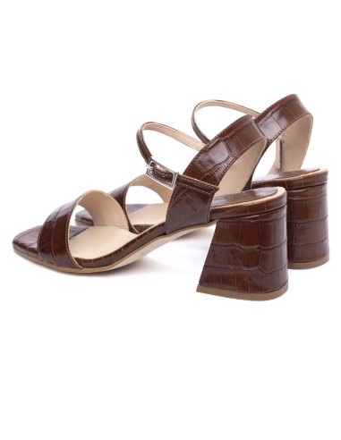 Zapato de Vestir de piel con piel de coco color cuero