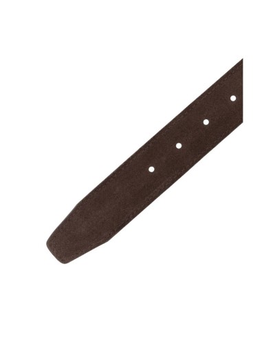 Brown suede belt