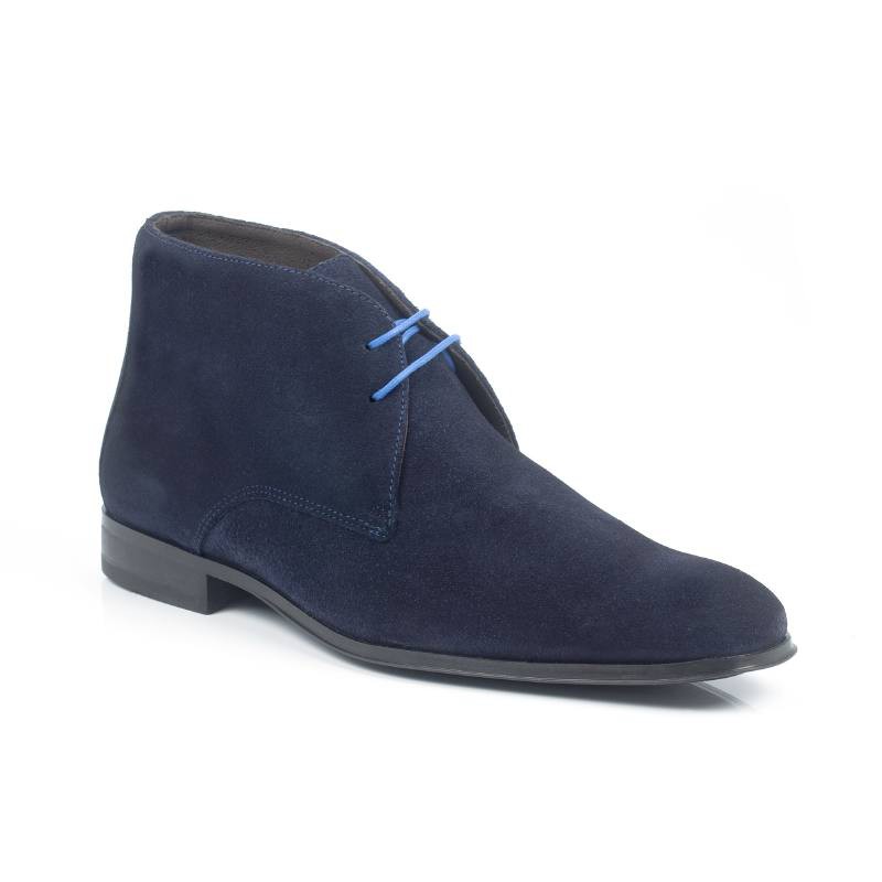 blue suede boots COBERMAN-NAVY