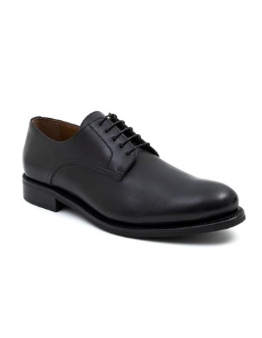 Goodyear Welt de piel acabado a mano color negro