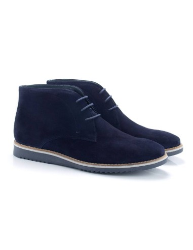 blue suede boots CR-22014-MARINO