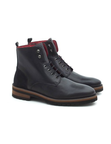 Bottine en cuir noir CR-22025-NEGRO