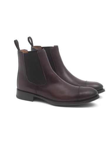 bottines chelsea en cuir marron CR-22054-MARRON