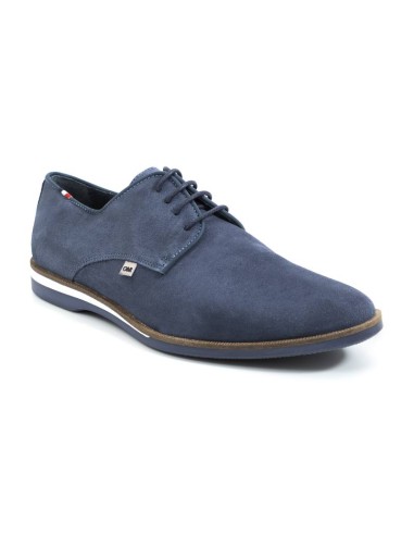 Blue suede derby