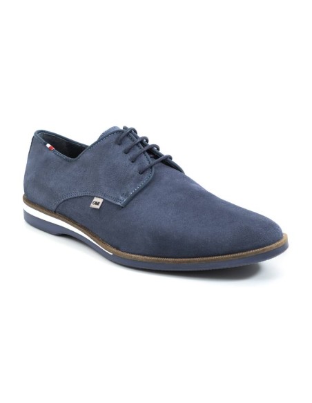 Derby suède bleu SAMUKA-JEANS