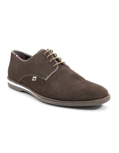 Brown suede derby