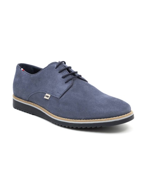 Casual derby suède bleu SUTEN-JEANS