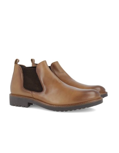 light brown leather chelsea boots CR-22102-CUERO