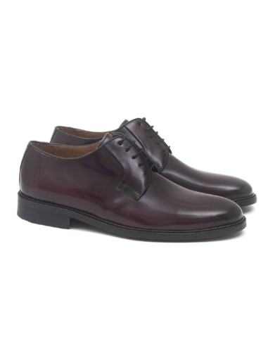 Derby en cuir Bordeaux CR-22159-BURDEOS