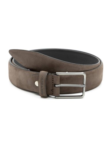 brown suede belt B-SAULOR-MARRON