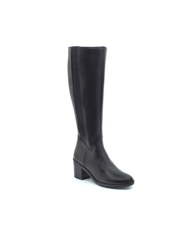 Botas de mujer de piel difuminado color negro W-NADORA-NEGRO