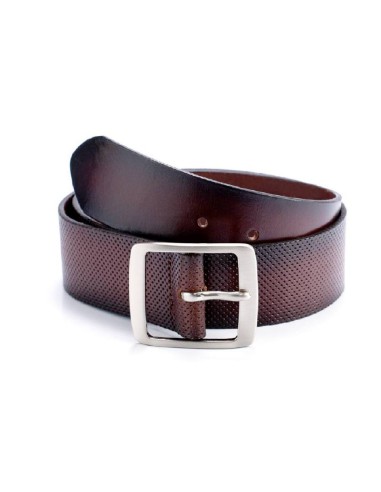 Ceinture en cuir marron B-VANITAGEN-CASTAGNA