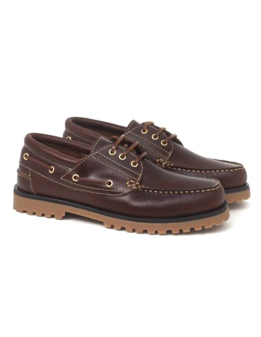 light brown leather boat shoes CR-22224-CUERO