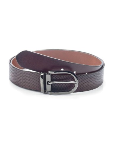 black leather belt B-VINOMEN-CUERO