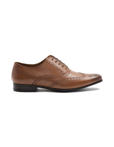 brown leather oxford shoes TOFMAN-TABACO