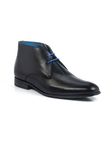 blue leather boots CRUPORT-NAVY