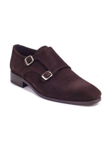 brown suede monkstrap SERPOR-TESTA