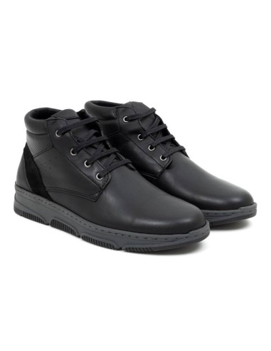 black leather boots CHARLIMEN-BLACK