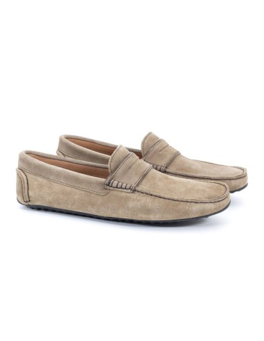 Mocassin suède beige CR-23004-CORDA