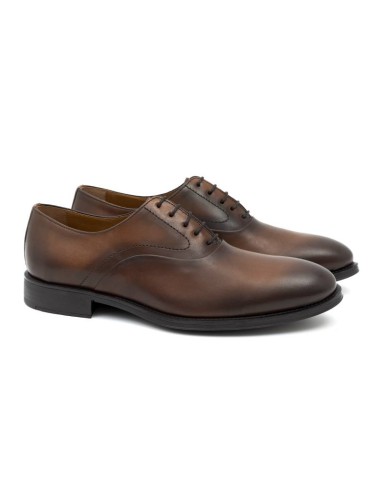 light brown leather derby shoes NALENTI-CUERO