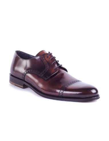 light brown leather derby shoes NERCO-CUERO