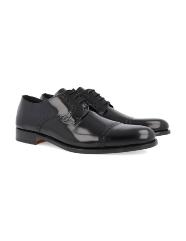 black leather derby shoes NERCO-NEGRO