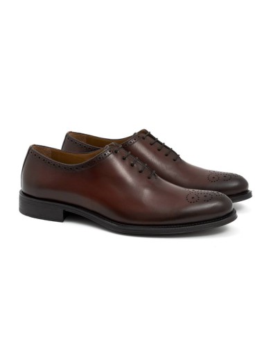 light brown leather derby shoes NOGRABOR-CUERO