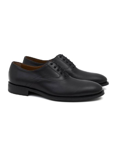 black leather derby shoes NOGRABOR-NEGRO