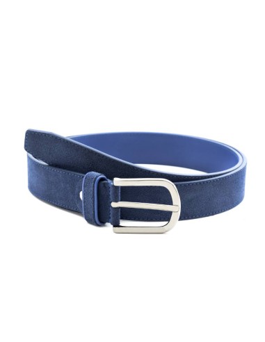 blue suede belt B-SONEMAN-MARINO