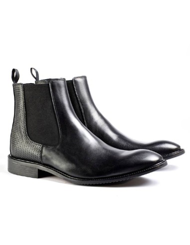 bottines chelsea en cuir marron TALOR-BLACK