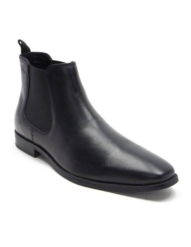 brown leather chelsea boots TALOR-BLACK