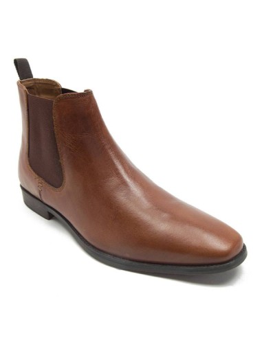 brown leather chelsea boots TALOR-TABACO