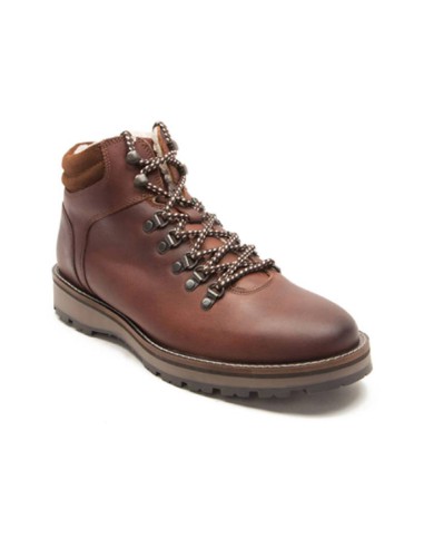 Bottine en cuir marron TRAVERO-BROWN