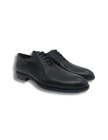 Oxford en cuir noir CHAPMENS-NEGRO