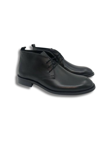 Bottine en cuir noir NARAMEN-NEGRO