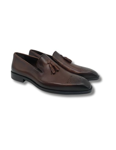 light brown leather moccasin NALUCO-CUERO