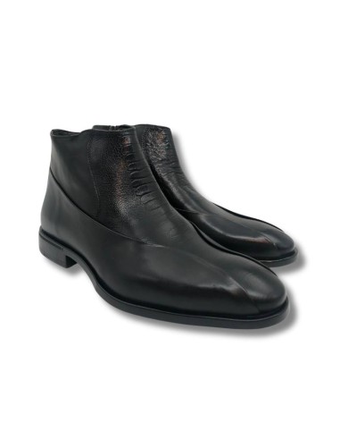 Bottine en cuir noir TIRBUR-NEGRO