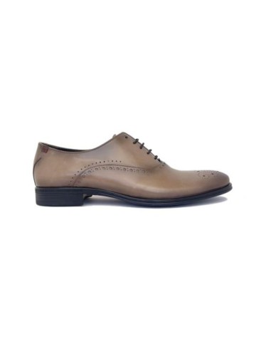 camel leather oxford shoes NOZAMEN-TAUPE